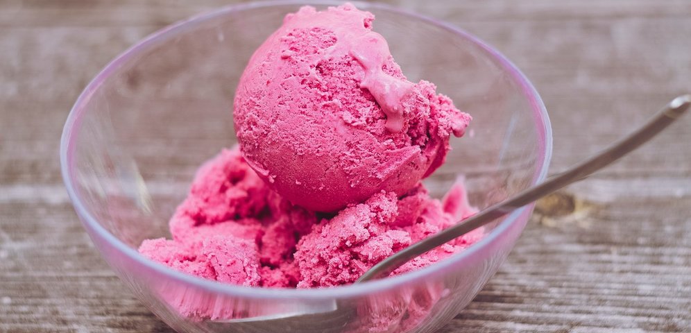 Fitness jahodová zmrzlina s proteínom