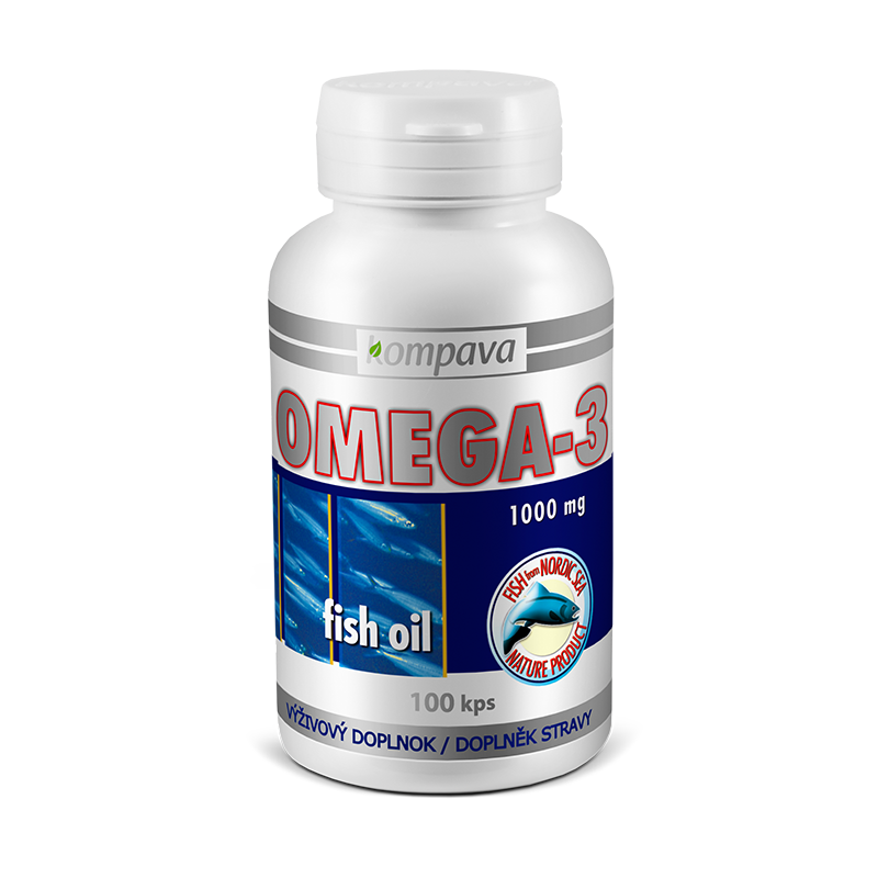 Značka Kompava - kompava OMEGA-3 1000 mg na správnu funkciu srdca, 100ks
