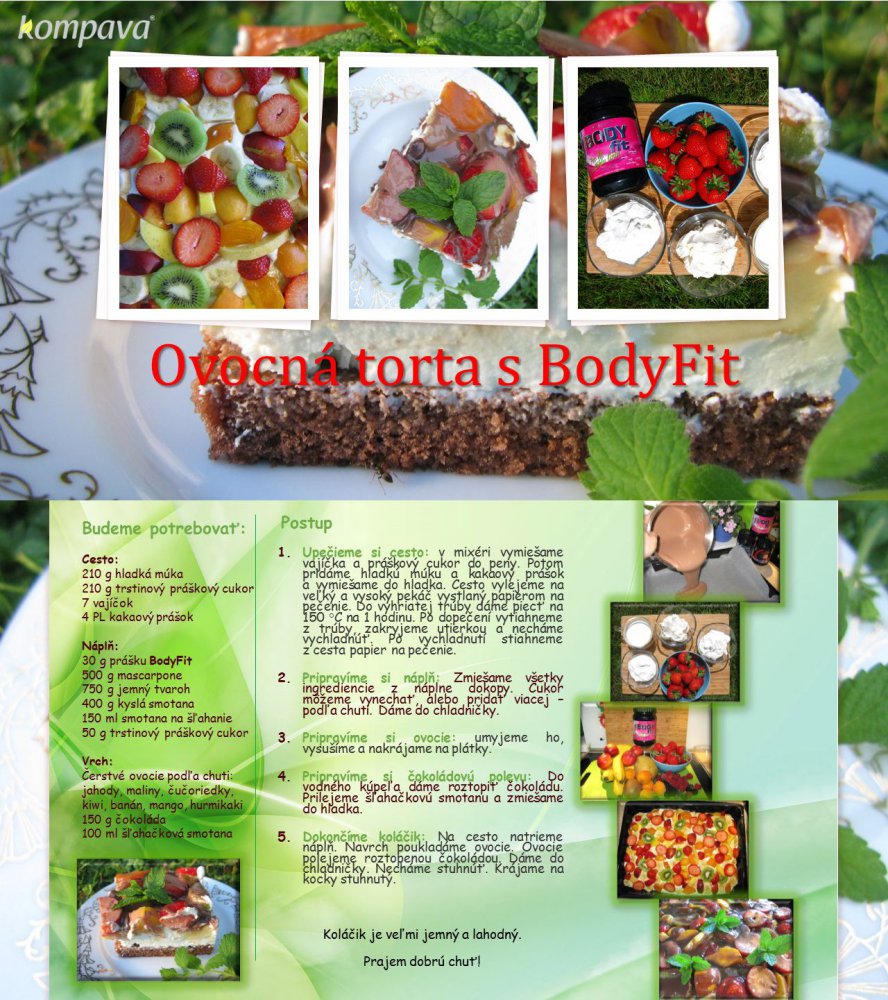 fitness recepty, fit recepty, proteínový koláč, proteínová torta